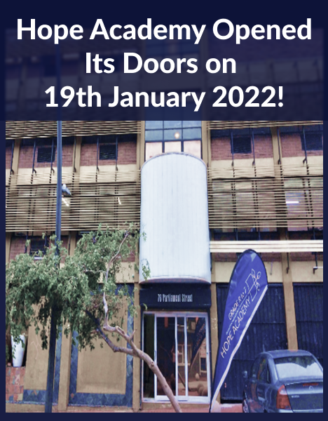 Hope Academy Opened Its Doors on 19th January 2022!